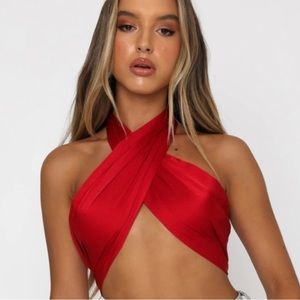 White fox red top special moment.